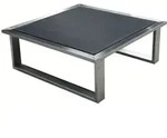 Zebra Belvedere Hocker Rahmen - Silber