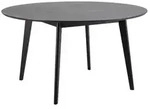Actona Roxby Esstisch Rubberwood/Holzwerkstoff &Oslash;140x76 cm - matt schwarz