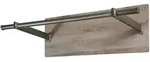 SalesFever Wandgarderobe 85 cm Eiche - Silber