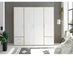 Pol Power Valencia Kleiderschrank Laminat 4 T&uuml;ren 206x195x60 cm