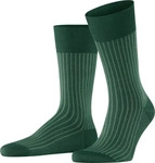 FALKE 13379_744105, FALKE Oxford Stripe Herren Socken 43-44 Gr&uuml;n
