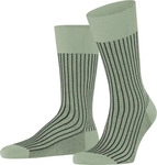 FALKE 13379_771006, FALKE Oxford Stripe Herren Socken 45-46 Gr&uuml;n