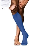 FALKE 15651_671205, FALKE No. 9 Pure Fil d'&Eacute;cosse Herren Kniestr&uuml;mpfe 43-44 Blau