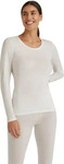 FALKE 69055_204005, FALKE Damen Langarmshirt Daily ClimaWool XL Wei&szlig;
