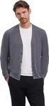 FALKE 60909_327803, FALKE Pure Cashmere Herren Cardigan M Grau