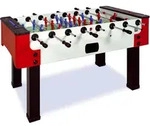 Norditalia Outdoor Tischfu&szlig;ball Kickertisch "Storm" F-2,schwarz / rot / wei&szlig;,