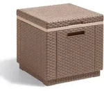 Allibert K&uuml;hlbox/Beistelltisch "Ice Cube",cappuccino,