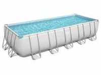Bestway Frame Swimming Pool Set "Power Steel Eckig",,640 x 274 x 132 cm (L x B x H)