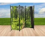 Paravent mit Fotodruck Wald, Sichtschutz, Raumteiler