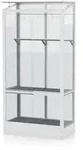 Gew&auml;chshaus POLIS f&uuml;r Balkon mit Sicherheitsglas und Stahlfundament,alu eloxiert