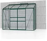 Anlehngew&auml;chshaus IDA 3300 1,28 x 2,54 cm, Alurahmen smaragd, ESG 3mm