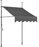 Klemm-Markise f&uuml;r Balkon und Terrasse, Sonnenschutz, 200x120 cm