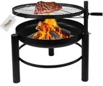 Feuerschale mit Grillrost, Schwenkgrill h&ouml;henverstellbar &Oslash;60cm Stahl
