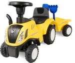 Rutschauto Traktor New Holland gelb mit Anh&auml;nger, Kinderauto ab 1 Jahr