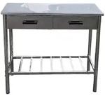 Arbeitstisch aus Edelstahl, Outdoork&uuml;che, Beistelltisch, Filitiertisch, Zerlegetisch