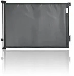 Treppenschutzgitter bis 140cm schwarz, Ausziehbares Babyschutzgitter,