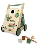 Lauflernwagen aus Holz mit Activity-Board, leise R&auml;der, ab 1 Jahr