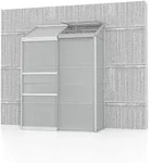 Anlehngew&auml;chshaus IDA 900 0,65x1,30 m, Alurahmen alu eloxiert, HKP 4mm