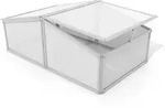 Fr&uuml;hbeet GAIA, Gew&auml;chshaus aus Aluminium, Gr&ouml;&szlig;e 60x100x39 cm