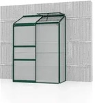 Anlehngew&auml;chshaus IDA 900 0,65x1,30 m, Alurahmen, smaragd, HKP 4mm