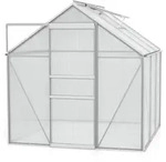 Gew&auml;chshaus VENUS 3800 195x195x197 cm alu eloxiert, Gartenhaus HKP 6 mm