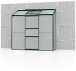 Anlehngew&auml;chshaus IDA 1300 0,65x1,92 m, Alurahmen smaragd, HKP 4mm