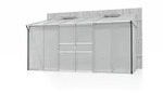 Anlehngew&auml;chshaus IDA 7800 1,90x3,79 m, Alurahmen alu eloxiert, HKP 6mm