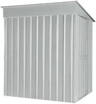 Globel Anlehnhaus Lean-To 56 155x180x203 cm, Ger&auml;tehaus Stahl, silber metallic