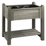 Hochbeet BASIC aus Kiefernholz grau 89,5x59x84,5cm