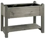 Hochbeet Premium aus Kiefernholz, Vintage-Grau, 114x60x84,4 cm