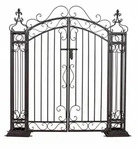 Gartenpforte Eingangstor Metall in Antik Optik Gartent&uuml;r