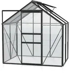 Gew&auml;chshaus Venus 2500 192x130x197cm, schwarz, Sicherheitsglas 3mm