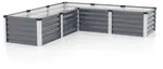 Hochbeet LINUS IN und OUT 185x185x40 cm granit-alu, Gartenbeet