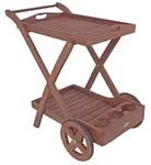 Teewagen TOLEDO, Holz, rollbar, Tablett abnehmbar