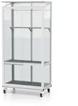 Gew&auml;chshaus POLIS f&uuml;r Balkon mit Sicherheitsglas und Rollfundament,alu eloxiert