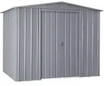 Ger&auml;tehaus DREAM 88 aus Metall, silber metallic, Ger&auml;teschuppen, Gartenhaus