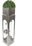 Pflanzs&auml;ule Edelstahl PATIO modern f&uuml;r Garten Terrasse Deko