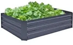 Beetumrandung Metall, anthrazit, Hochbeet