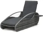 Lounger ALASSIO, grau, Liegestuhl, Gartenliege
