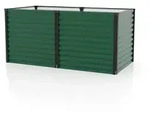Hochbeet LINUS 86cm hoch, seegras-schwarz, Metallhochbeet, Gartenbeet