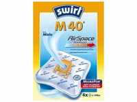 Swirl Staubsaugerbeutel M40 MicroPor Plus inkl. 1 Filter (4 St), Grundpreis: &euro;
