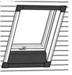 Roto Designo Rx ZIN BRE Innenfutter Breitenteil 13/xx LT 300 mm KW wei&szlig;