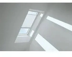 VELUX Standard-Plissee manuell FHL U08 1256S Wei&szlig; gemu.,Schiene alu PG:P