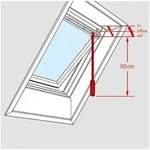 VELUX ZCZ 080 Bedienungsstange 80 cm