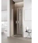 Kermi PEGA Pendelt&uuml;r PE PTD 1850 BV: 850-900 Silber Hochglanz ESG klar Clean