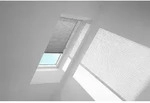 VELUX Standard-Jalousie manuell PAL MK06 7057S Silber geb&uuml;rstet,Schiene alu...