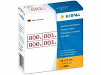 HERMA 4886, HERMA Nummernetiketten 0-999 rot