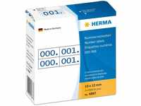 HERMA 4887, HERMA Nummernetiketten 0-999 blau
