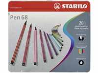 STABILO 6820-6, STABILO Fasermaler Pen 68 Etui 20 Stück
