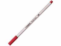 STABILO 568/50, STABILO Faserschreiber Pen 68 brush dunkelrot, 10er Pack
